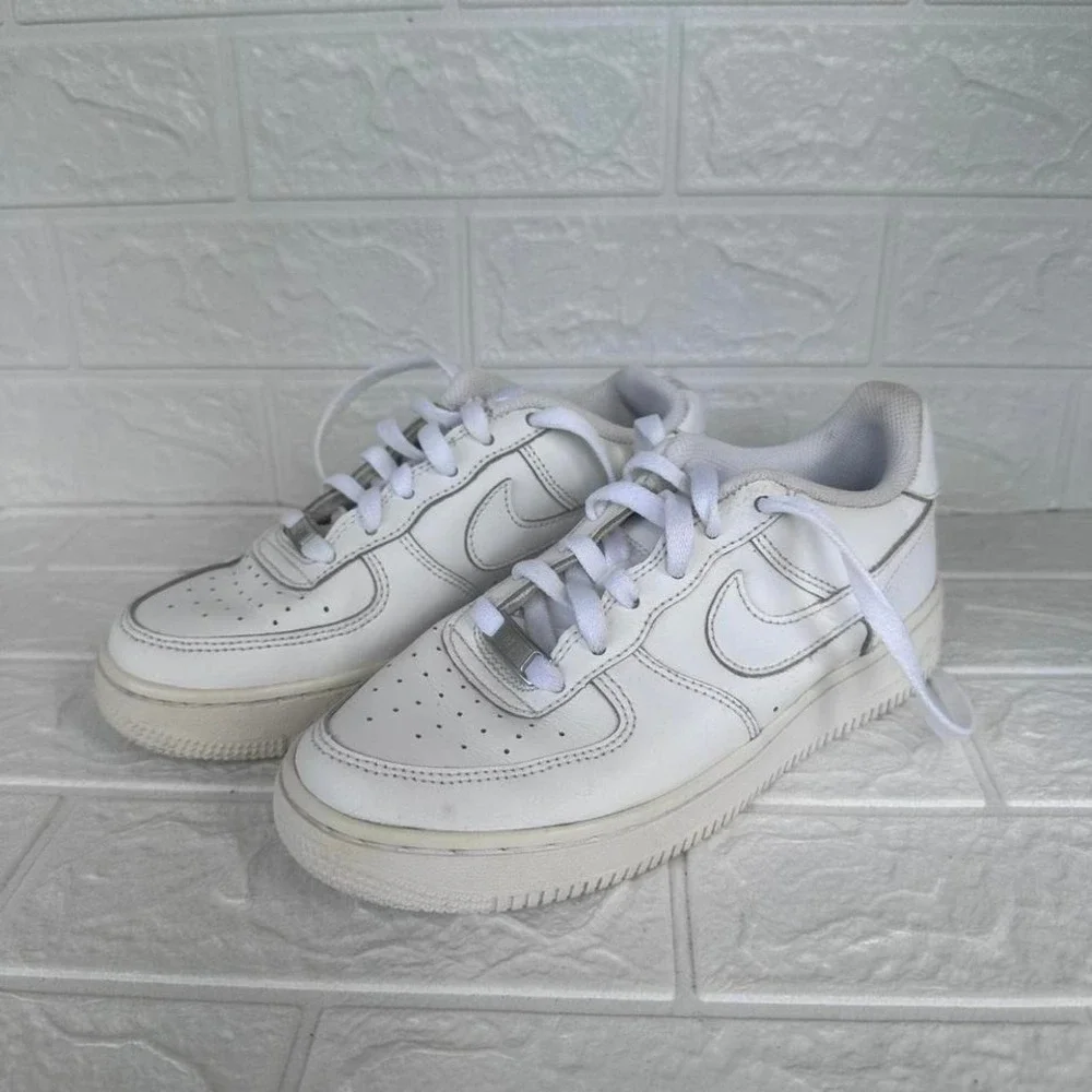 Nike‎ Air Force 1 Mens Size 5Y Low White White DH2920-111 AF1 Streetwear School